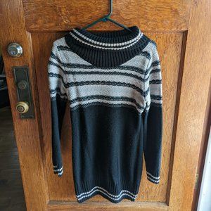 Maurices Sweater Dress - Black and Grey - Size M